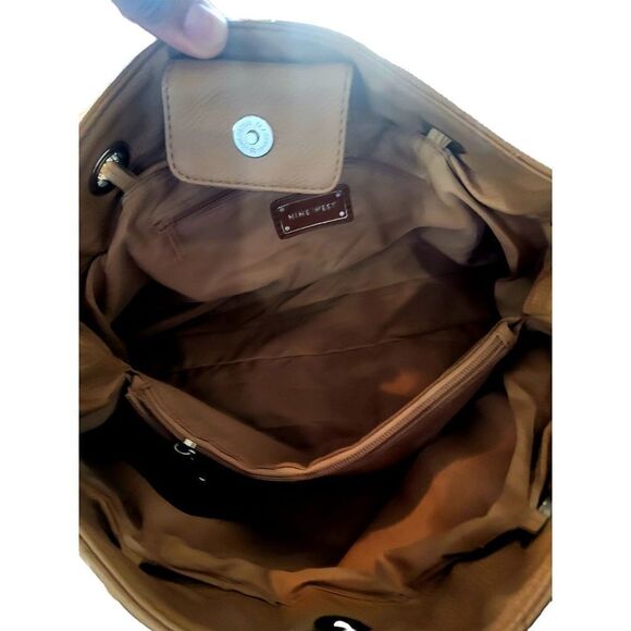 Nine west brown/black tote bag - Picture 5 of 9